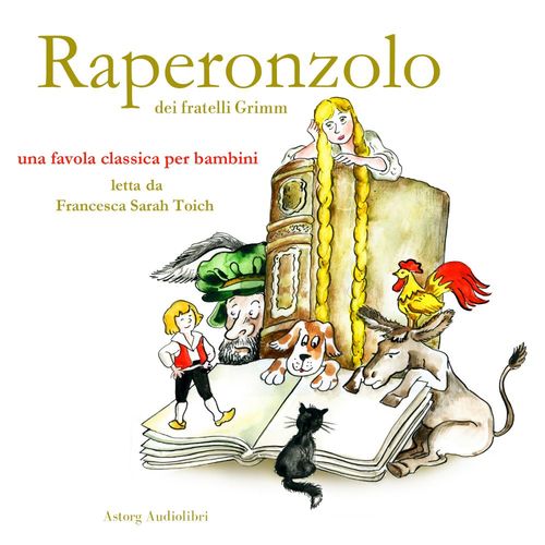 audiobook cover of Raperonzolo, by Fratelli Grimm