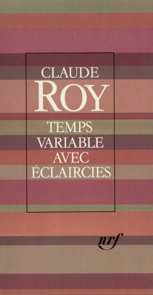 ebook cover of Temps variable avec éclaircies, by Claude Roy