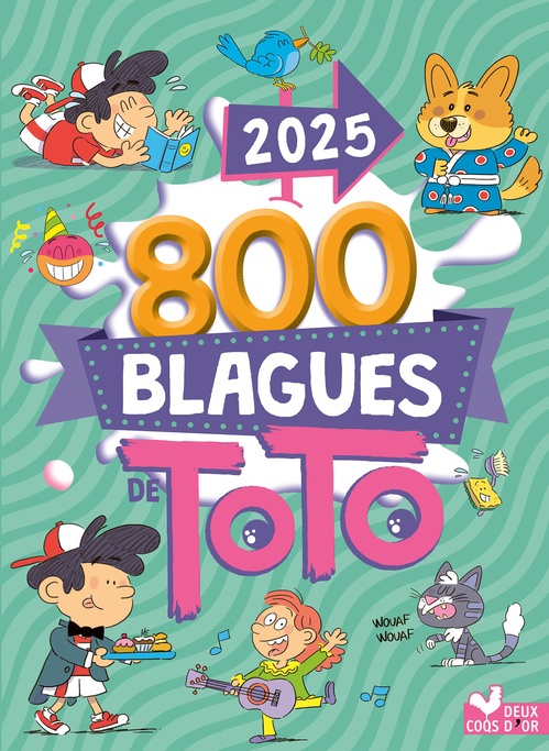 Couverture ebook de 800 blagues de Toto 2025, de Collectif