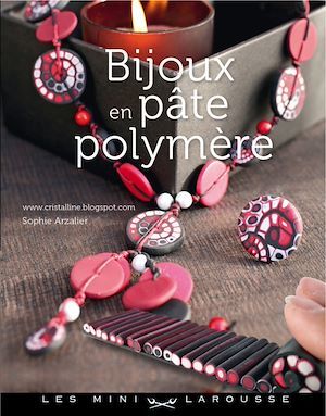 Couverture ebook de Bijoux en pâte polymère, de Sophie ARZALIER
