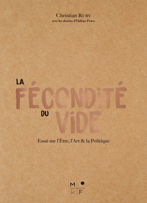 ebook cover of La fécondité du vide, by Christian Ruby