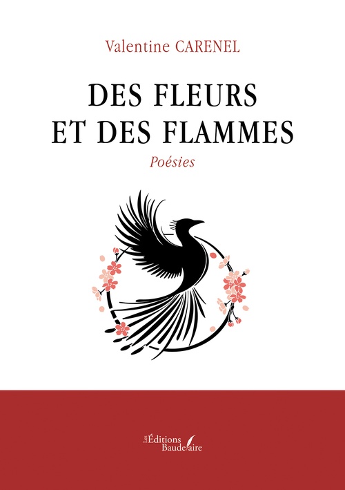 ebook cover of Des fleurs et des flammes, by Valentine Carenel