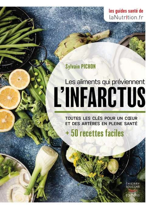 Couverture ebook de Les aliments qui préviennent l'infarctus, de Sylvain Pichon