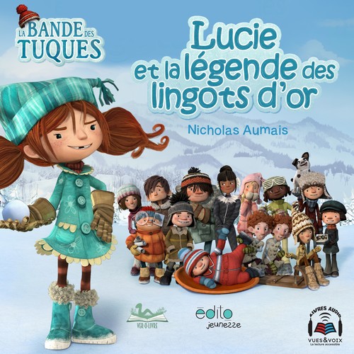 audiobook cover of Lucie et la légende des lingots d'or, by Nicholas Aumais