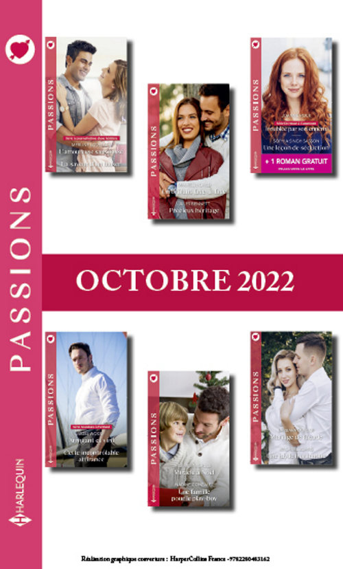 Couverture ebook de Pack mensuel Passions - 12 romans + 1 titre gratuit (Octobre 2022), de Collectif