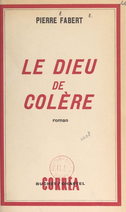 ebook cover of Le dieu de colère, by Pierre Fabert