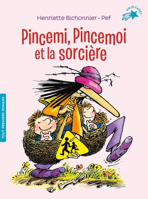 Couverture ebook de Pincemi, Pincemoi et la sorcière, de Henriette Bichonnier, Pef