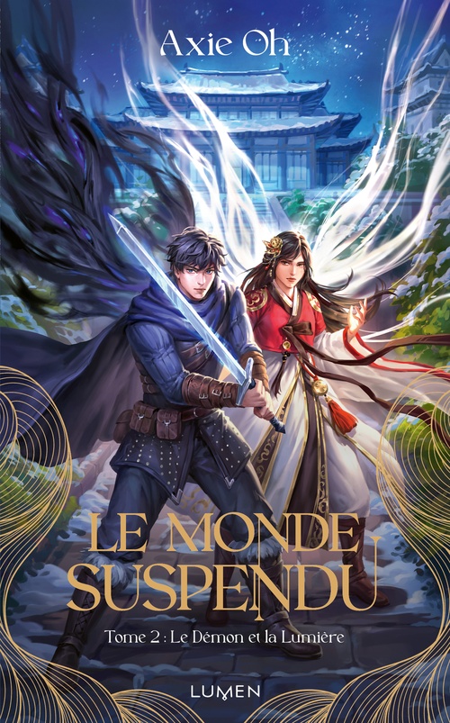 Couverture ebook de Le Monde suspendu - Tome 2 Le Démon et la Lumière, de Axie Oh