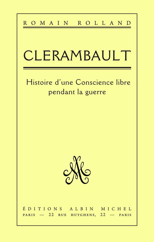 ebook cover of Clérambault, by Romain Rolland