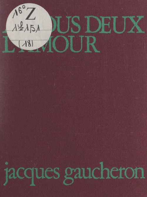 Couverture ebook de À nous deux l'amour, de Jacques Gaucheron