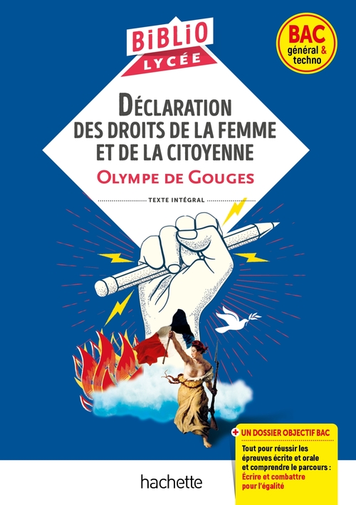 ebook cover of BiblioLycée - Déclaration des droits de la femme et de la citoyenne, de Gouges - BAC 2025, by Olympe de Gouges