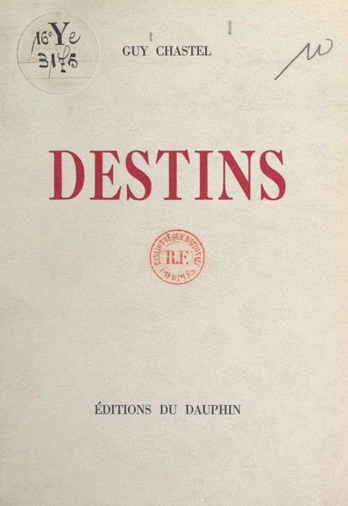 ebook cover of Destins, by Guy Chastel