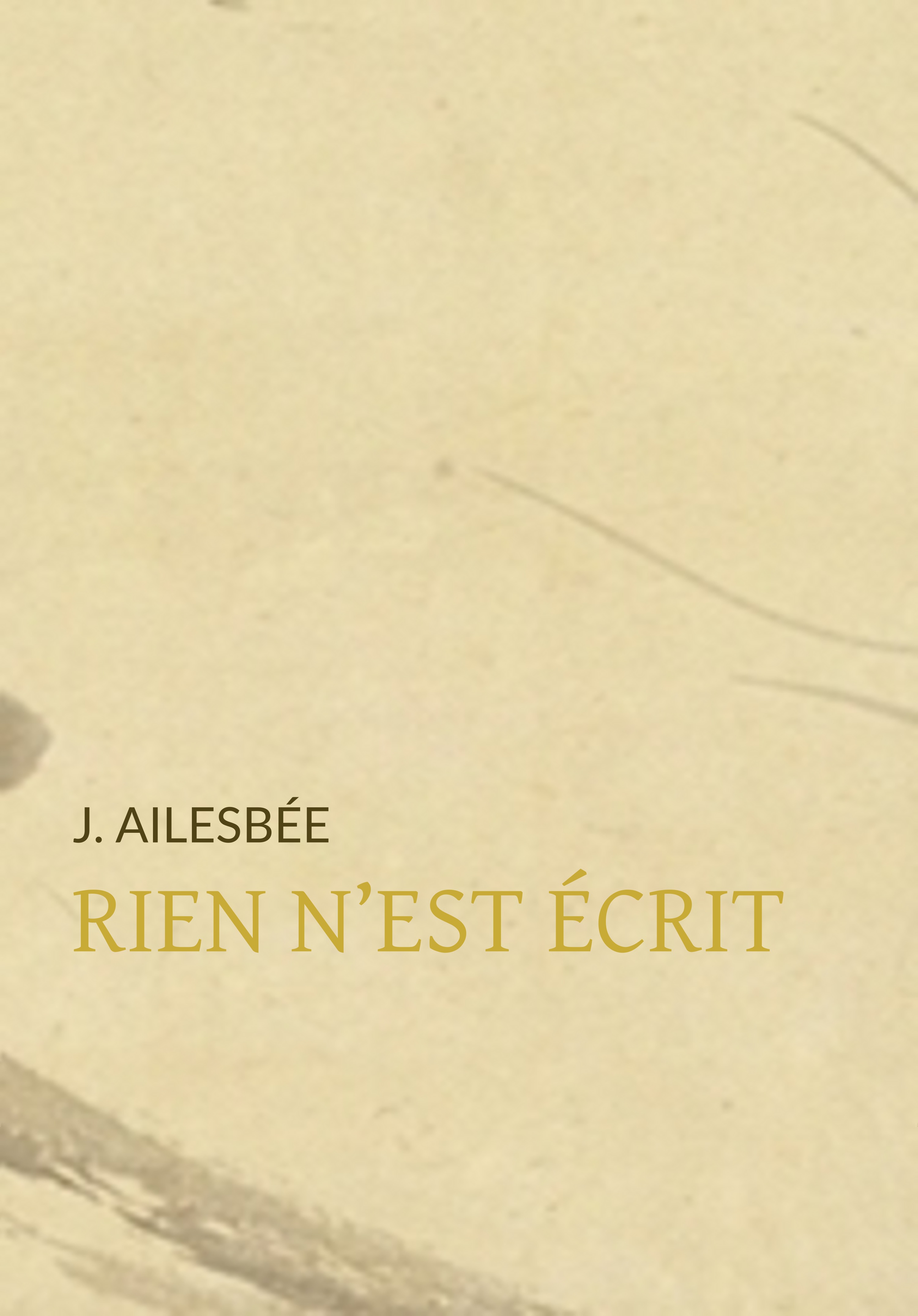 Couverture ebook de Rien n'est écrit, de J. Ailesbée