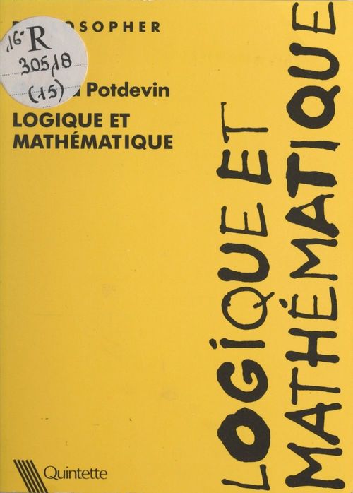 ebook cover of Logique et mathématique, by Gerard Potdevin