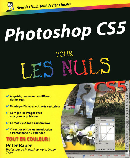 Couverture ebook de Photoshop CS5 pour les nuls, de Peter Bauer