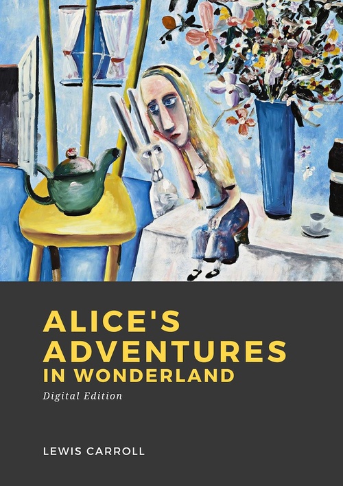 ebook cover of Alice's Adventures in Wonderland, by Lewis Carroll