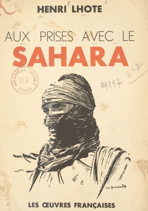ebook cover of Aux prises avec le Sahara, by Henri Lhote