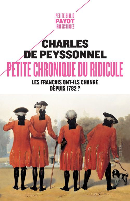 Couverture ebook de Petite chronique du ridicule, de Charles de Peyssonnel