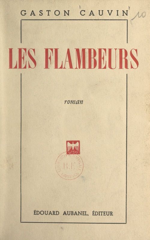 Couverture ebook de Les flambeurs, de Gaston Cauvin