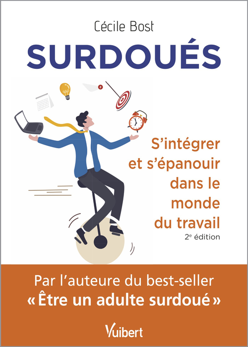 Couverture ebook de Surdoués : s'intégrer et s'épanouir dans le monde du travail, de Cécile Bost