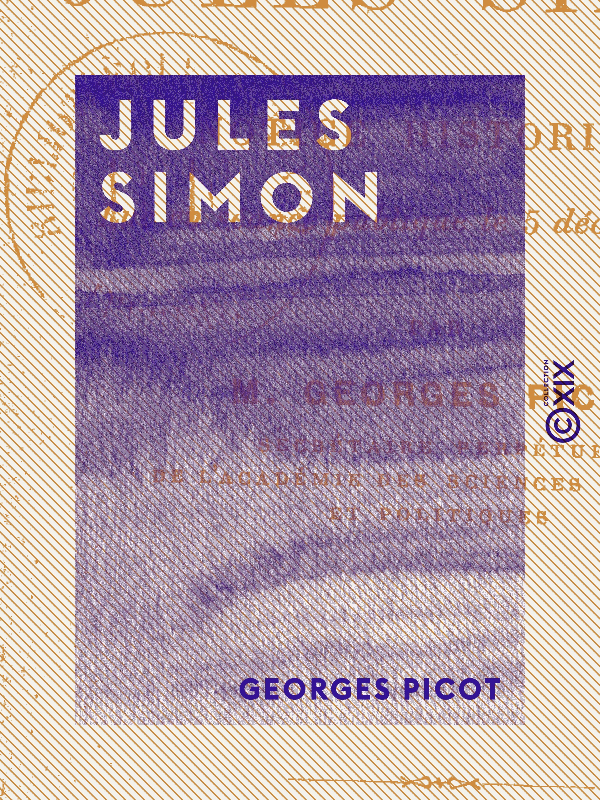 ebook cover of Jules Simon, by Georges Picot