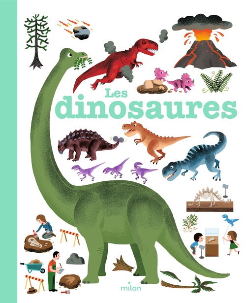 Couverture ebook de Les dinosaures, de Pascale Hédelin