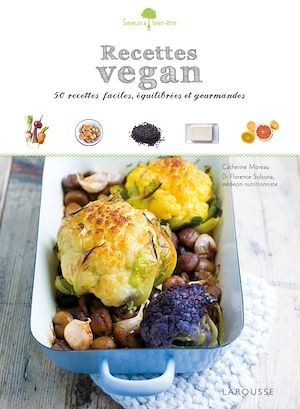 Couverture ebook de Recettes vegan, de Collectif