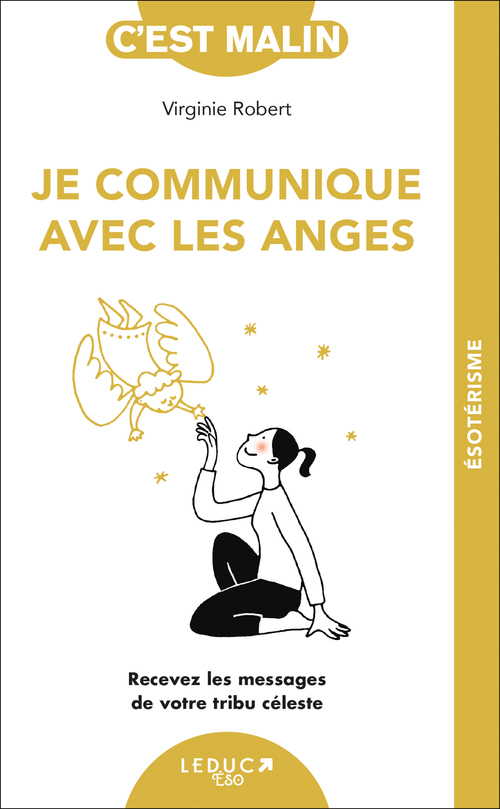 Couverture ebook de Je communique avec les anges, c'est malin, de Virginie Robert