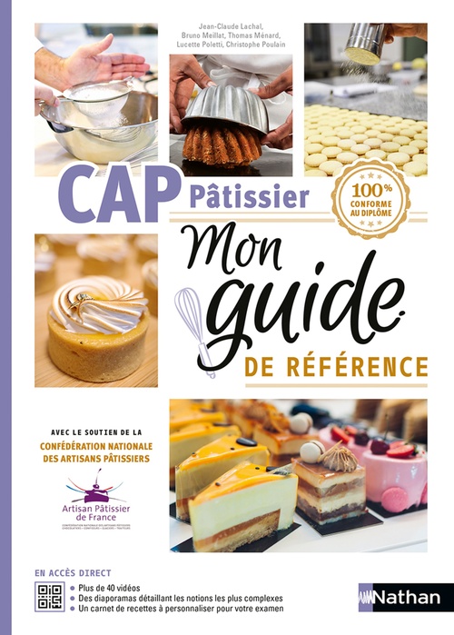 ebook cover of Guide de référence - CAP Pâtissier 1ere et 2e années QR Codes, by Jean-Claude Lachal, Bruno Meillat, Thomas Ménard, Lucette Poletti, Christophe Poulain