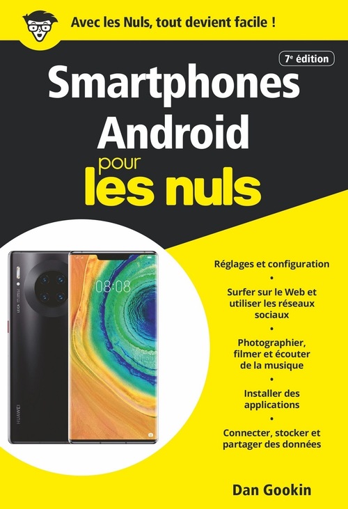 Couverture ebook de Les Smartphones Android Pour les Nuls, 7e, de Dan Gookin