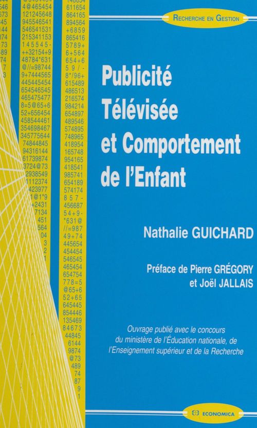 ebook cover of Publicité télévisée et comportement de l'enfant, by Nathalie Guichard