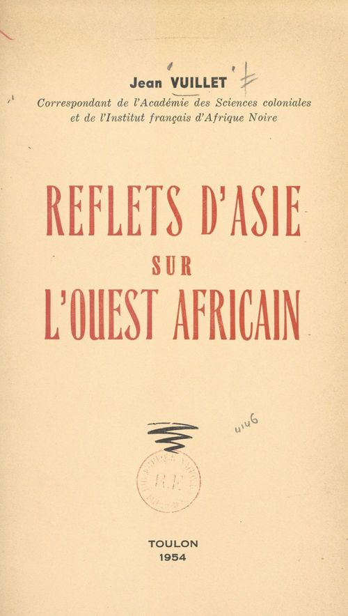 ebook cover of Reflets d'Asie sur l'Ouest africain, by Jean Vuillet