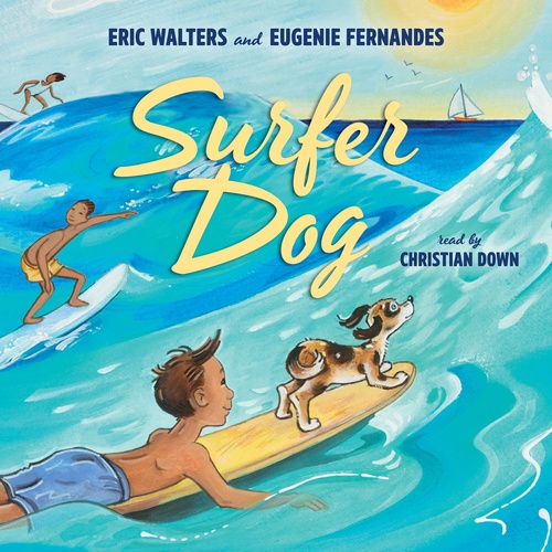 audiobook cover of Surfer Dog, by Eric Walters