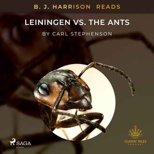 audiobook cover of B. J. Harrison Reads Leiningen vs. the Ants, by Carl Stephenson