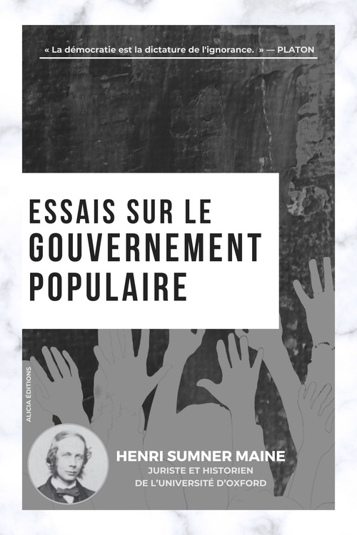 Couverture ebook de Essais sur le gouvernement populaire, de Henri Sumner Maine