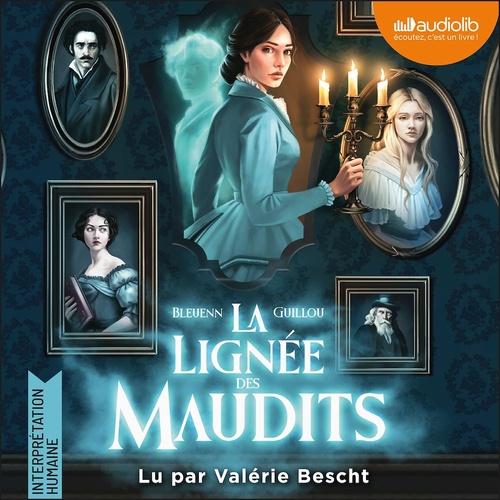 audiobook cover of La Lignée des maudits, by Bleuenn Guillou