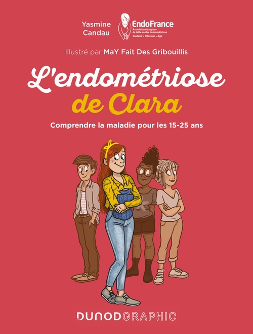 ebook cover of L'endométriose de Clara, by Yasmine Candau, MaY Fait Des Gribouillis