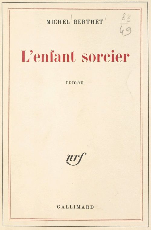 Couverture ebook de L'enfant sorcier, de Michel Berthet