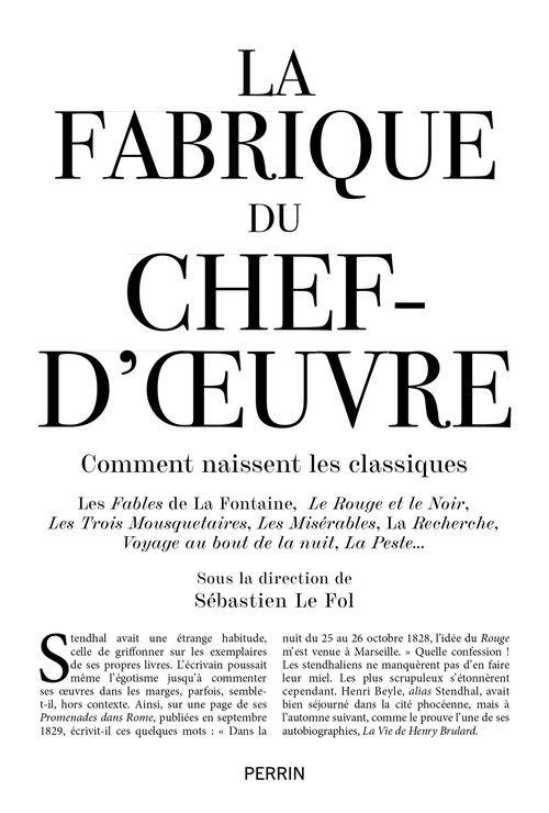 ebook cover of La Fabrique du chef d'oeuvre, by Collectif