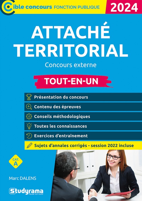 ebook cover of Attaché territorial : Concours externe - Tout-en-un - Catégorie A - Édition 2024, by Marc Dalens