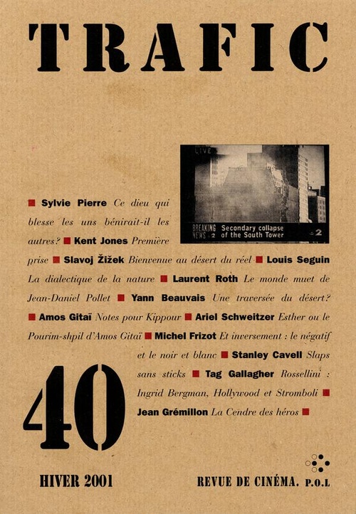 Couverture ebook de Trafic n° 40 (Hiver 2001), de Collectif