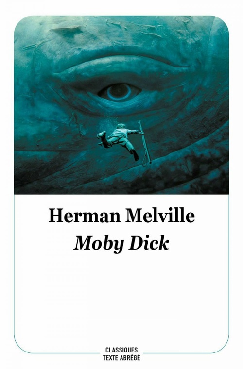 ebook cover of Moby Dick, by Herman Melville