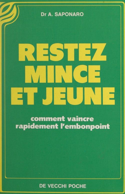 Couverture ebook de Restez mince et jeune, de Aldo Saponaro