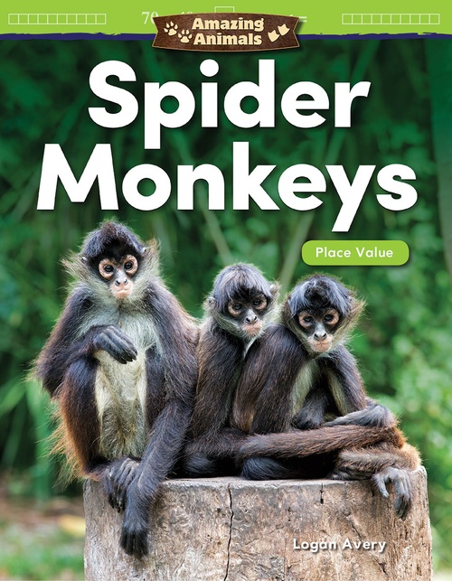 ebook cover of Amazing Animals: Spider Monkeys, by Logan Avery