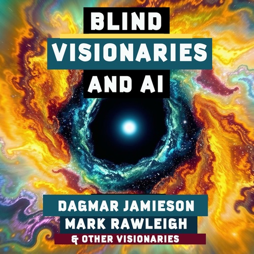 audiobook cover of Blind Visionaries and AI, by Dagmar Jamieson, Mark Rawleigh, Ashley King, John-Ross Rizzo, Jason Crawford, Jonathan Sieswerda, Sam Seavey, Maria Rami