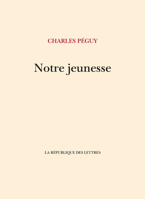 Couverture ebook de Notre jeunesse, de Charles Péguy