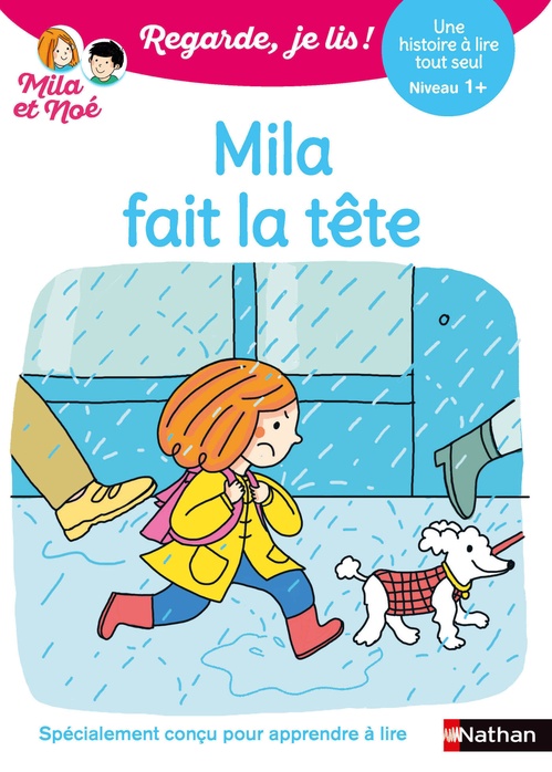 ebook cover of Regarde je lis ! Une histoire à lire tout seul - Mila fait la tête Niveau 1+, by Éric Battut