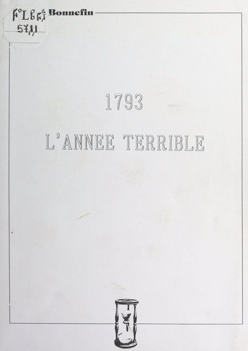 Couverture ebook de 1793, l'année terrible, de Aime Bonnefin