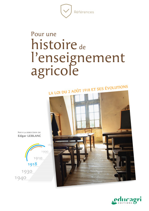 Couverture ebook de Pour une histoire de l'enseignement agricole, de Edgar Leblanc