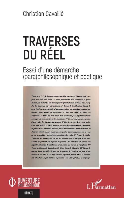 Couverture ebook de Traverses du réel, de Christian Cavaillé